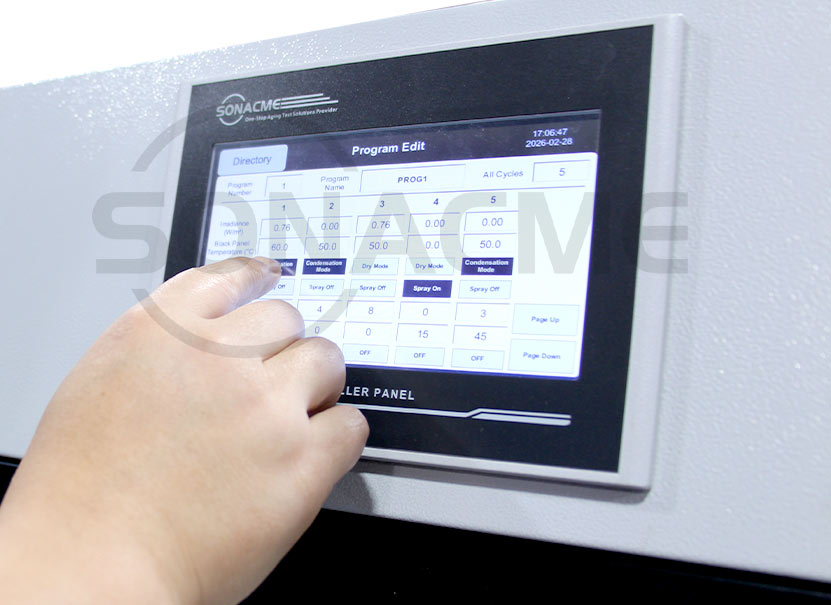 UV lamp weathering test chamber